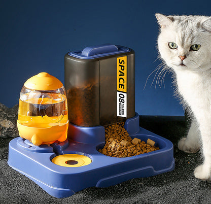 automatic pet food and water feeder