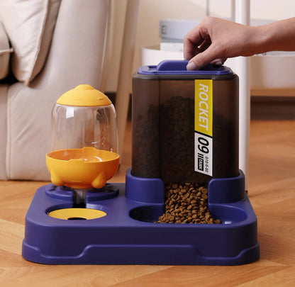 automatic pet food and water feeder