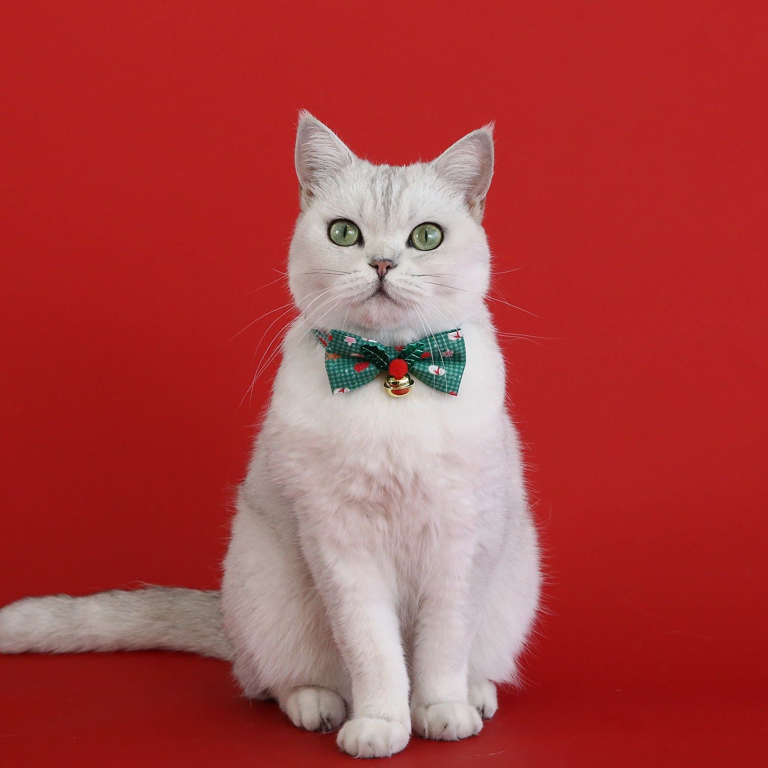 Christmas Plaid Bow Tie Pet Collar for Dogs and Cats