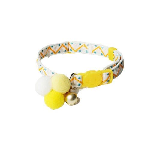 Fashionable Pet Collar with Fur Ball for Dogs and Cats