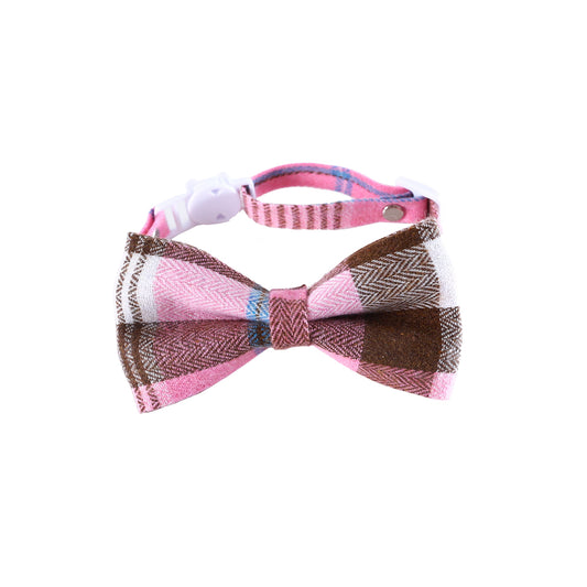 Colorful British Style Bow Tie Pet Collar for Dogs and Cats
