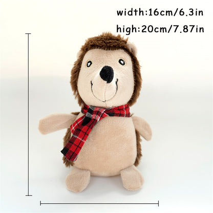 Interactive sounding plush dog toy for fun playtime.