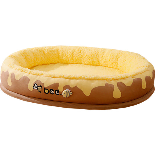 Stylish washable pet bed with removable cover for easy cleaning