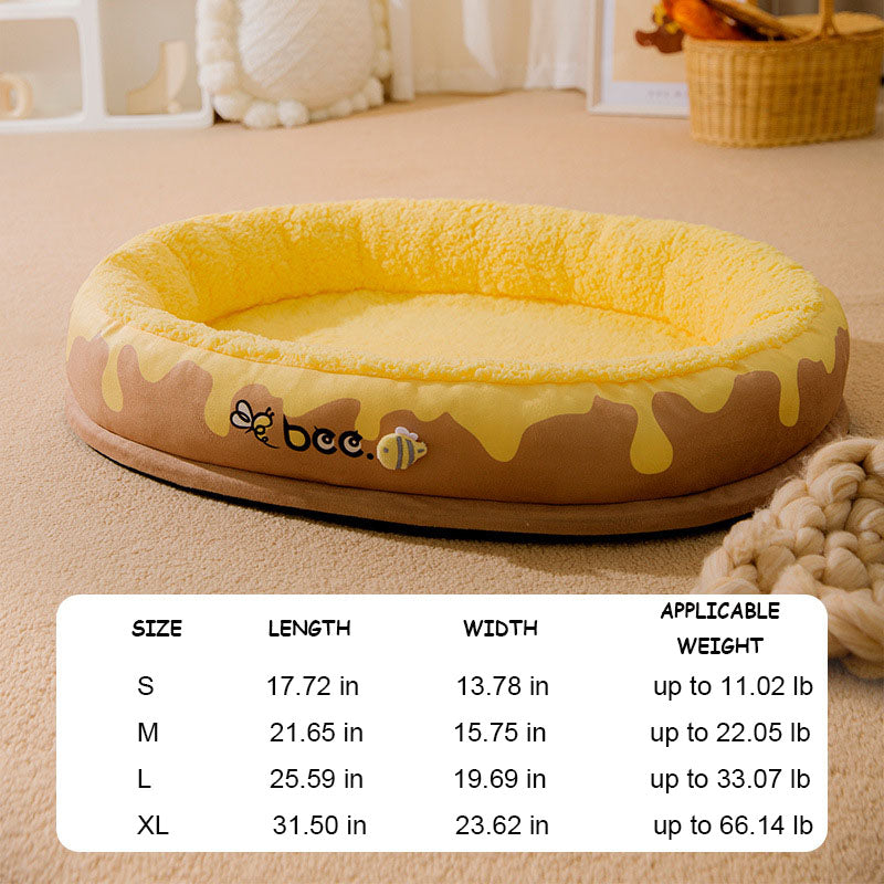 Stylish washable pet bed with removable cover for easy cleaning