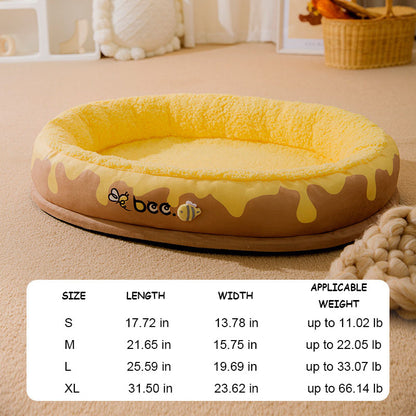 Stylish washable pet bed with removable cover for easy cleaning