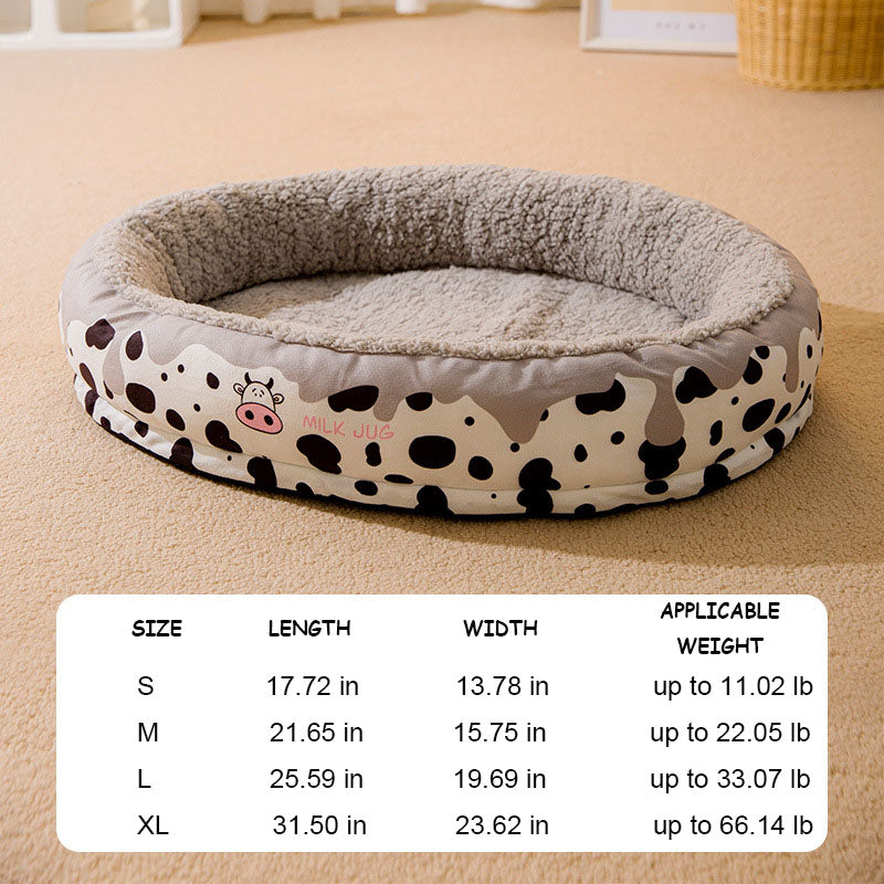 Stylish washable pet bed with removable cover for easy cleaning