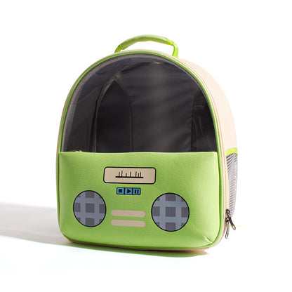 Retro Radio Style Pet Backpack for Cats and Small Dogs